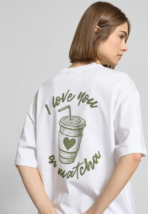 REVIEW Oversized T-shirt met statementprint