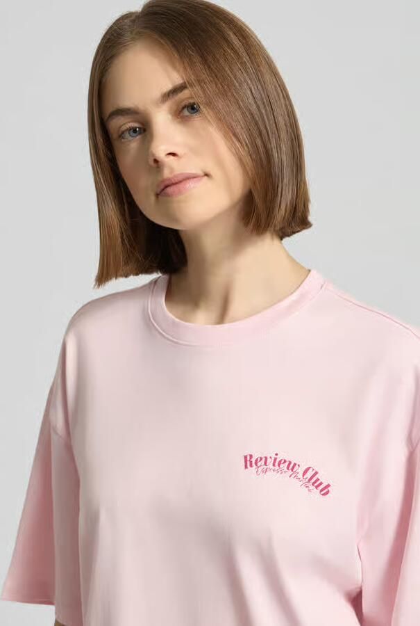 REVIEW Oversized T-shirt met statementprint