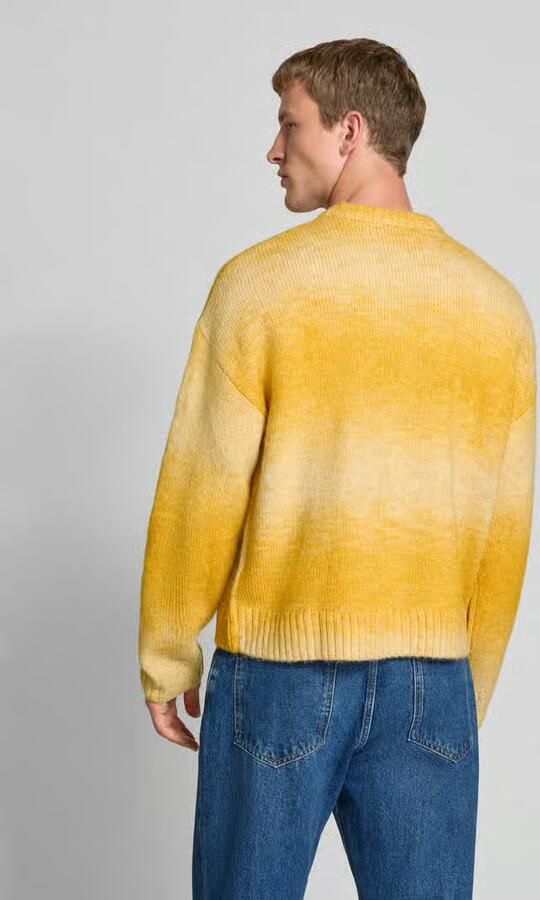 REVIEW Regular fit gebreide pullover met wol