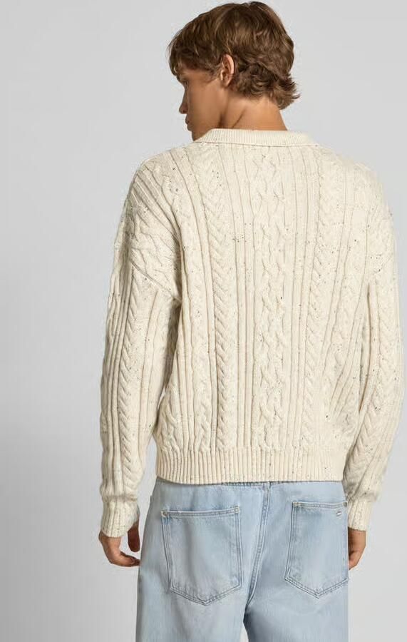 REVIEW Regular fit gebreide pullover met wol