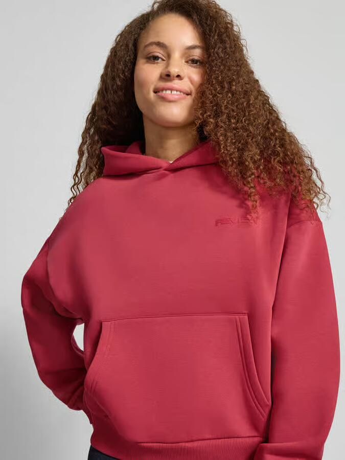 REVIEW Regular fit HOODIE met Kangoeroezak