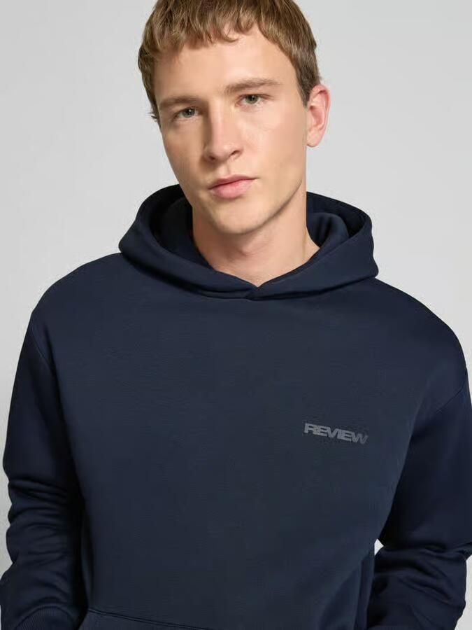 REVIEW Regular fit HOODIE met Logoprint