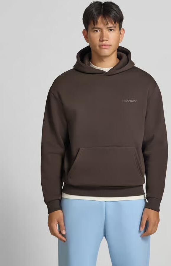 REVIEW Regular fit hoodie van katoenmix met labeldetail - Foto 3