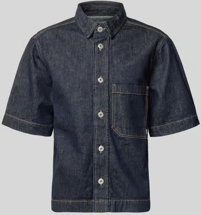 REVIEW regular fit jeansehirt met borstzak - Foto 3