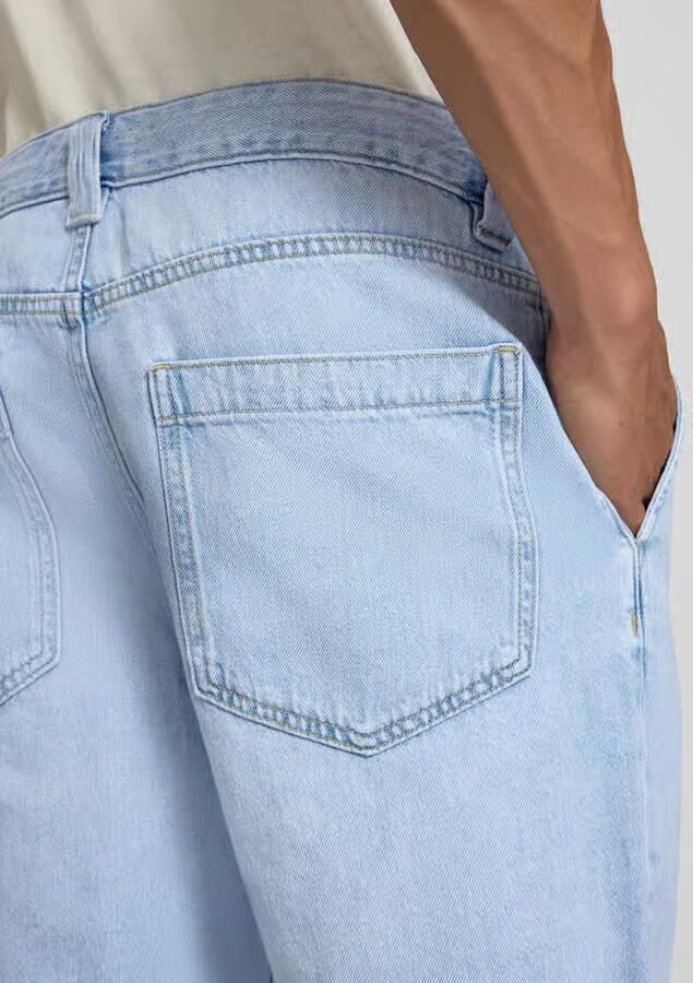 REVIEW regular fit jeansshorts van puur katoen