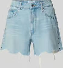 REVIEW regular fit jeansshorts van puur katoen