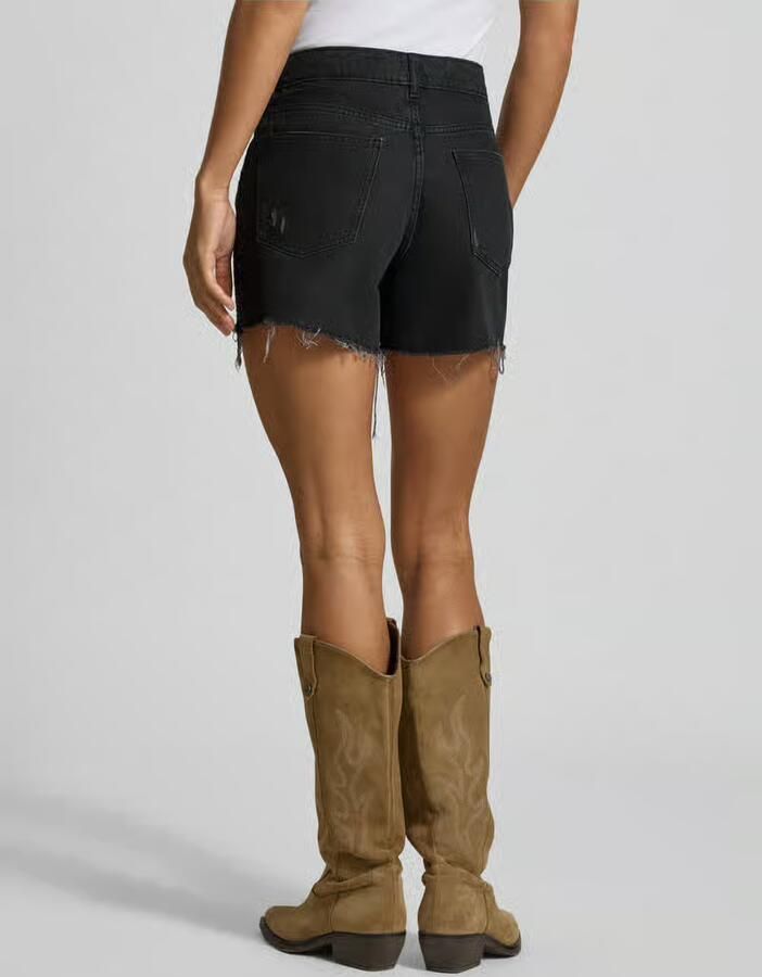 REVIEW regular fit jeansshorts van puur katoen