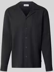 REVIEW regular fit overhemd met lange mouwen in plissé-look