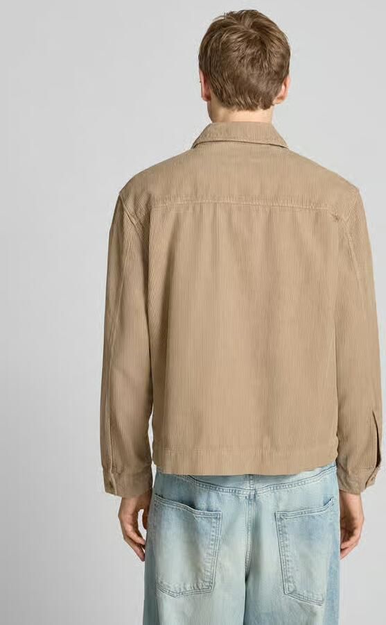 REVIEW Regular fit overhemdjack met structuurpatroon