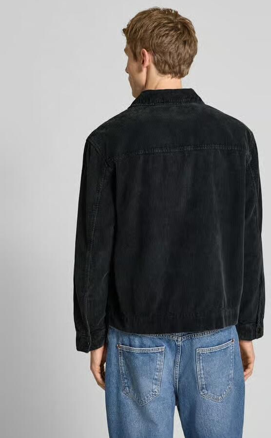 REVIEW Regular fit overhemdjack met structuurpatroon