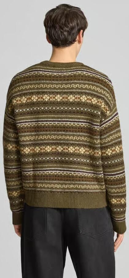 REVIEW Regular fit pullover met wol in gebreide look