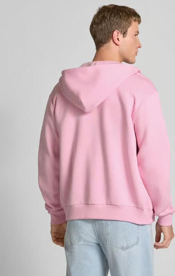 REVIEW Regular fit sweatjack met logo-applicatie