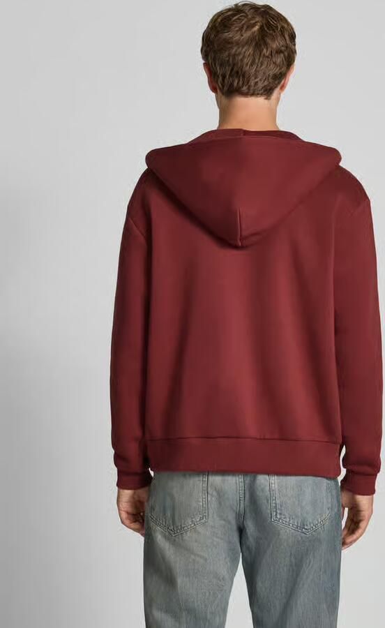 REVIEW Regular fit sweatjack met logo-applicatie