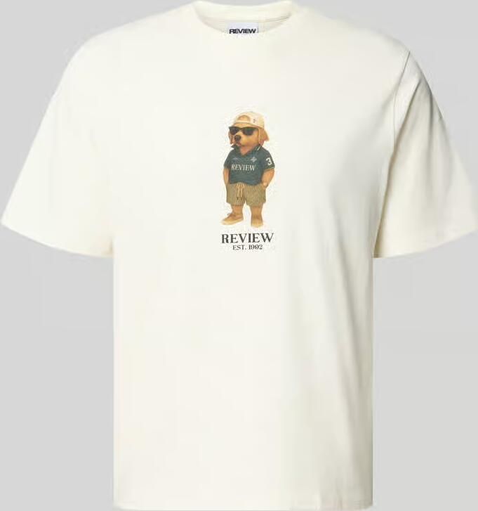 REVIEW regular fit T-shirt met logoprint - Foto 2