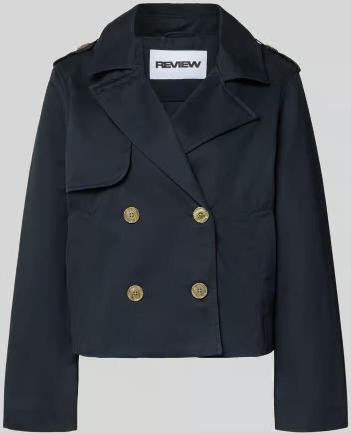 REVIEW regular fit trenchcoat met omgeslagen kraag - Foto 2