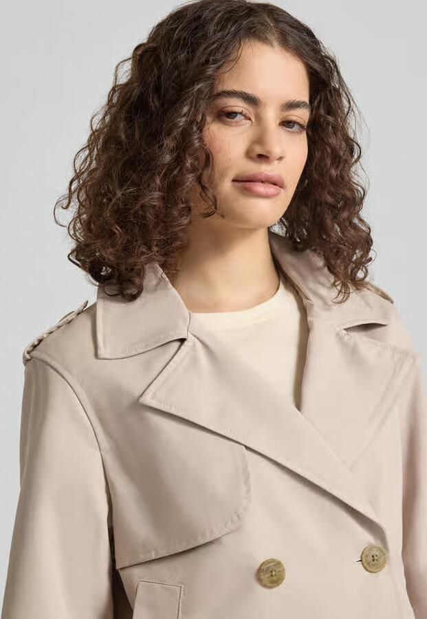 REVIEW regular fit trenchcoat met omgeslagen kraag - Foto 3
