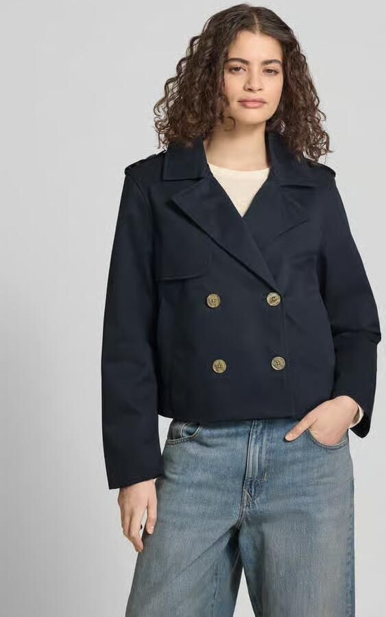 REVIEW regular fit trenchcoat met omgeslagen kraag - Foto 4