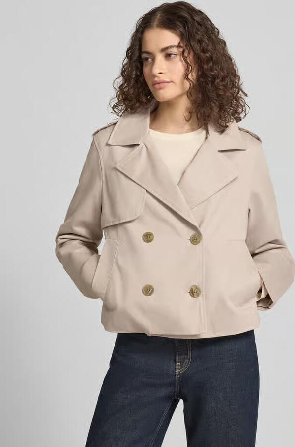 REVIEW regular fit trenchcoat met omgeslagen kraag - Foto 4
