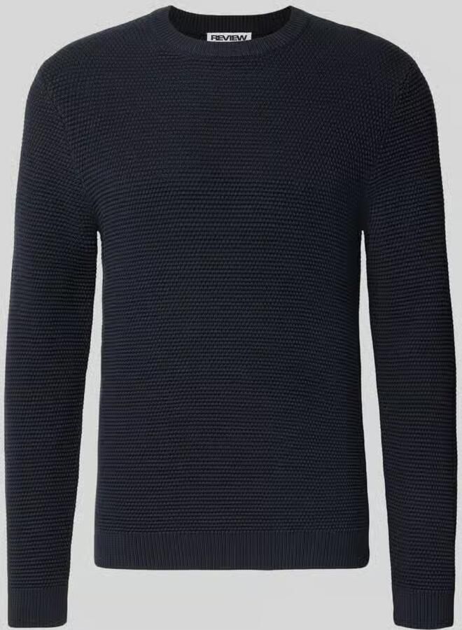 REVIEW regular fit trui van puur katoen