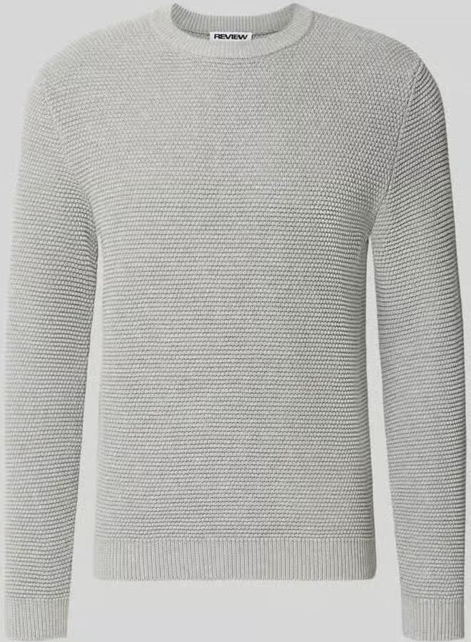 REVIEW regular fit trui van puur katoen