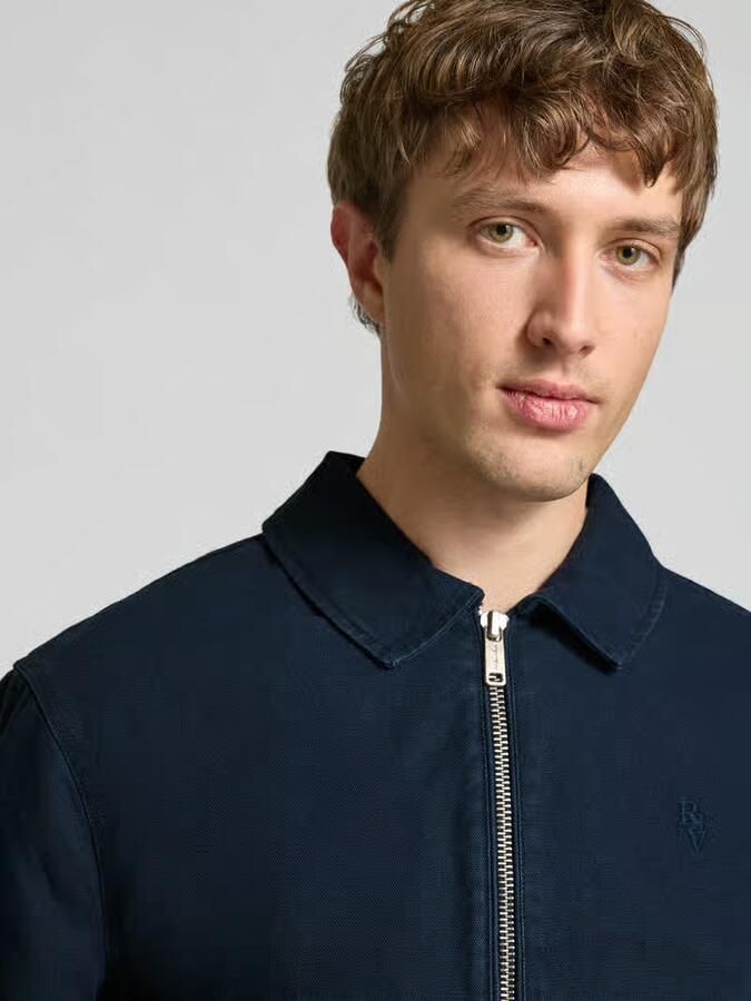 REVIEW regular fit tussenjack in denimlook