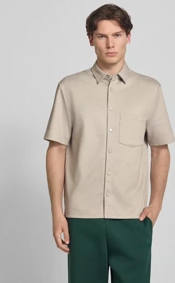 REVIEW regular fit vrijetijds-overhemd met kentkraag en borstzak - Foto 3