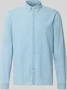REVIEW regular fit vrijetijdsoverhemd in denimlook