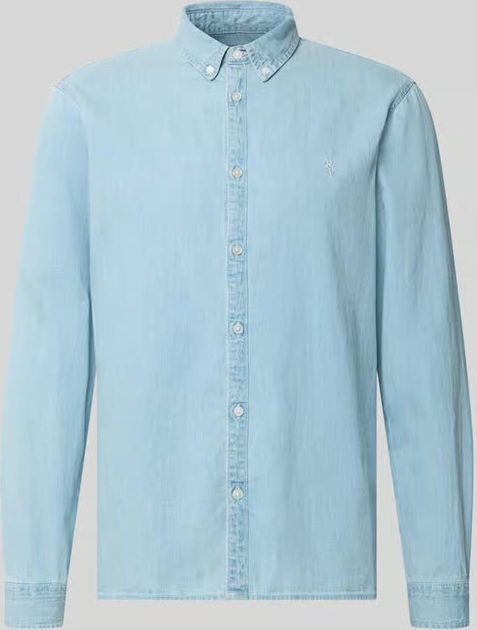 REVIEW regular fit vrijetijdsoverhemd in denimlook