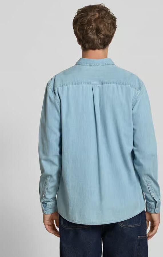 REVIEW regular fit vrijetijdsoverhemd in denimlook - Foto 2