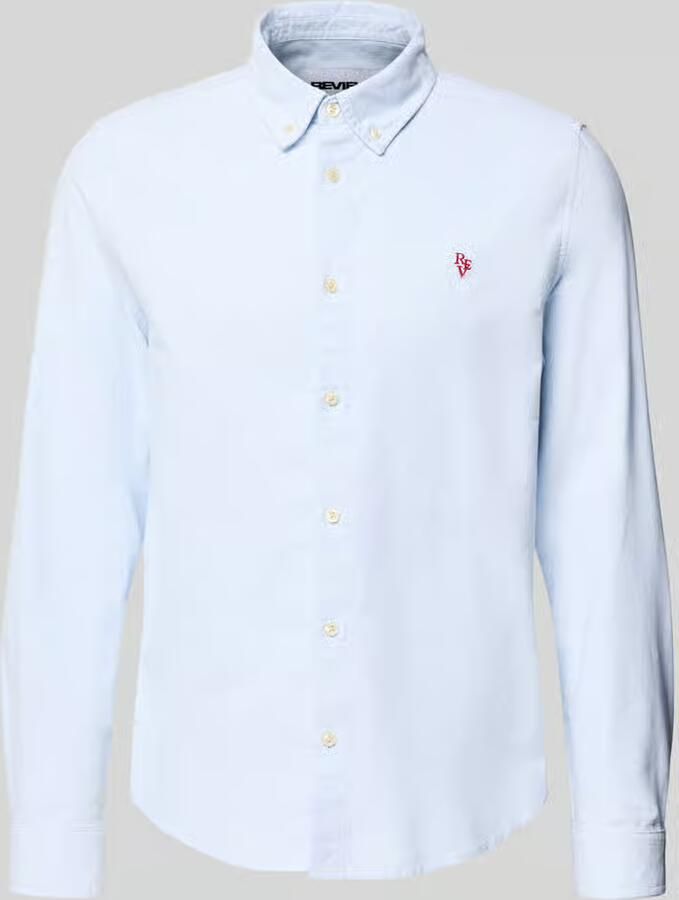 REVIEW Regular fit vrijetijdsoverhemd met Button-downkraag en Stitching