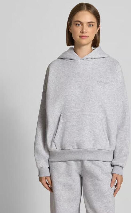 REVIEW relaxed fit basic hoodie in grijs gemêleerd - Foto 2