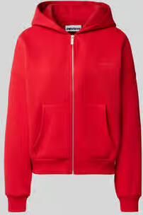 REVIEW relaxed fit basic sweatjack met capuchon