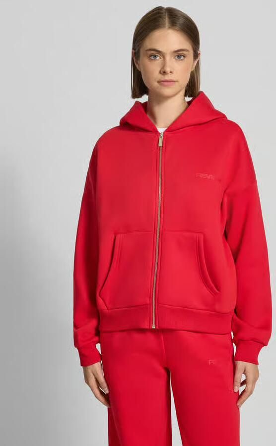 REVIEW relaxed fit basic sweatjack met capuchon - Foto 2
