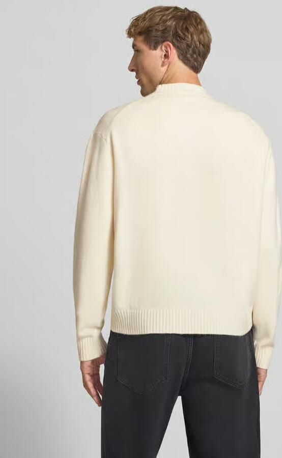 REVIEW relaxed fit gebreide pullover van materiaalmix met katoengehalte - Foto 3