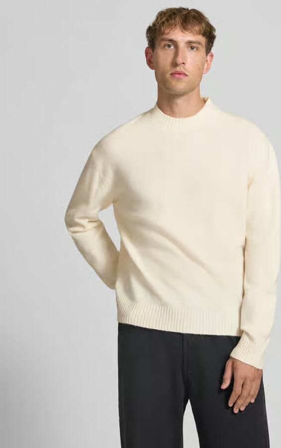 REVIEW relaxed fit gebreide pullover van materiaalmix met katoengehalte - Foto 2