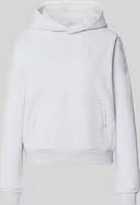 REVIEW relaxed fit hoodie met wol en katoen