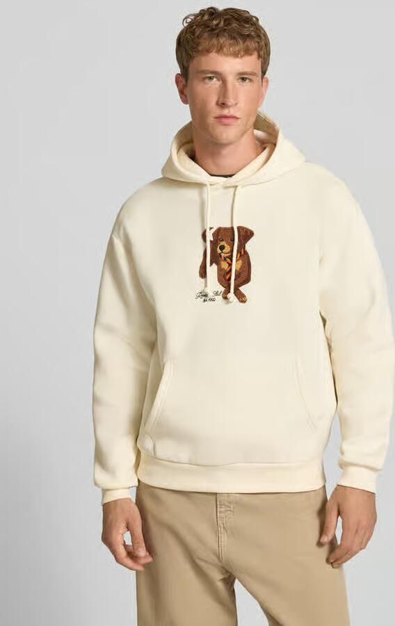REVIEW relaxed fit hoodie van katoenmix met honden-patch - Foto 2