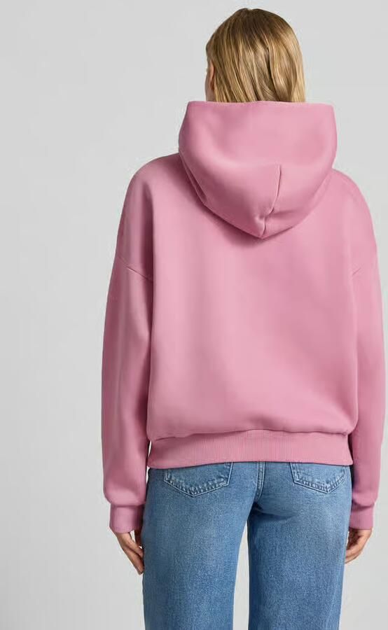 REVIEW relaxed fit hoodie van katoenmix met labeldetail - Foto 6