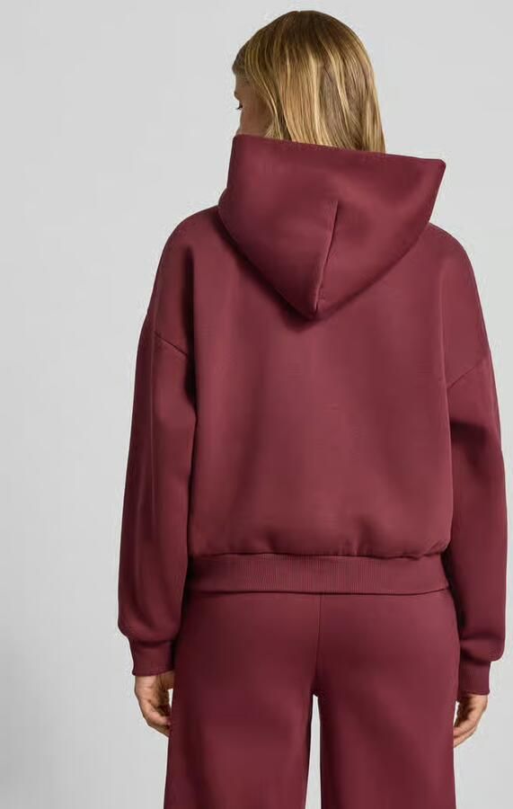 REVIEW relaxed fit hoodie van katoenmix met labeldetail - Foto 3