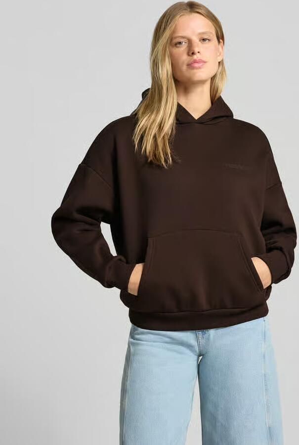REVIEW relaxed fit hoodie van katoenmix met labeldetail - Foto 2