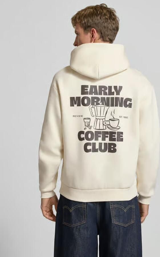 REVIEW relaxed fit hoodie van katoenmix met logoprint - Foto 2