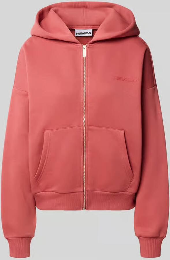 REVIEW relaxed fit sweatjack met capuchon en logoprint - Foto 2