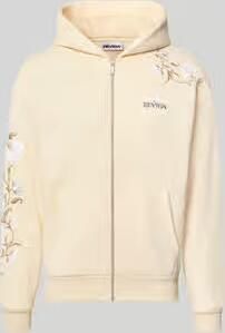 REVIEW relaxed fit sweatjack met capuchon