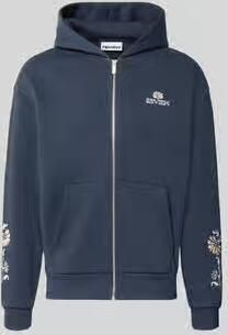 REVIEW relaxed fit sweatjack met capuchon