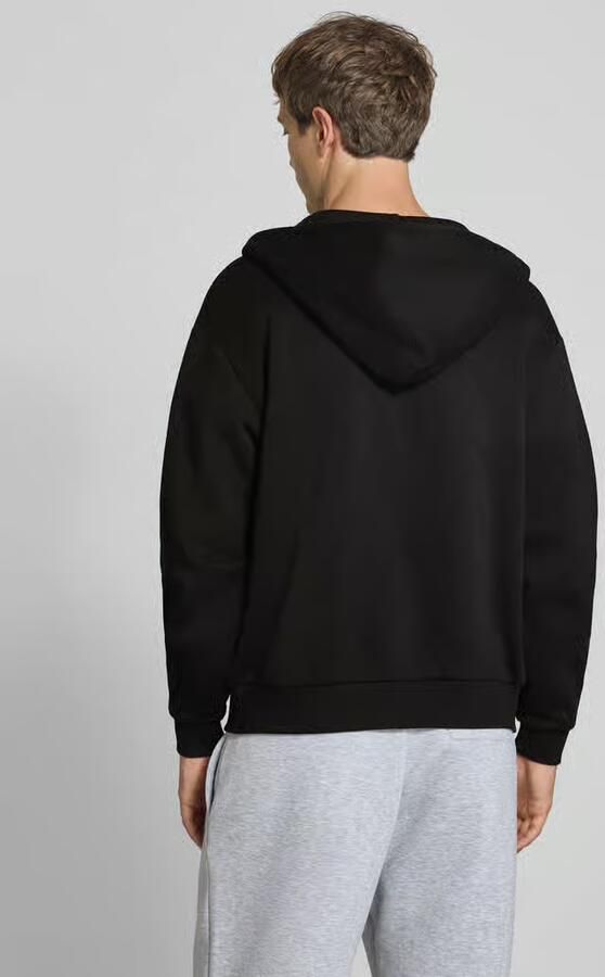 REVIEW relaxed fit sweatjack van katoenmix met labeldetail