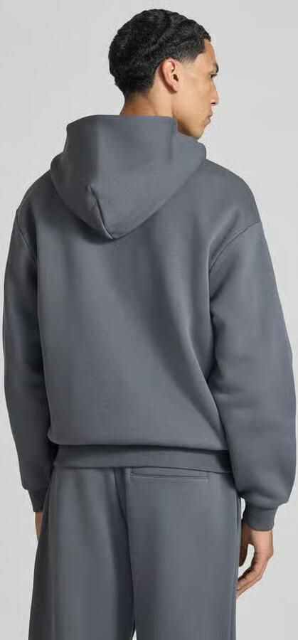 REVIEW relaxed fit sweatjack van katoenmix met labeldetail - Foto 3