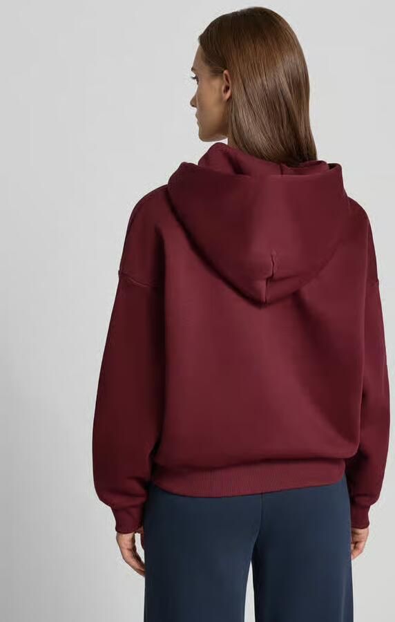 REVIEW relaxed fit sweatjack van katoenmix met labeldetail - Foto 3
