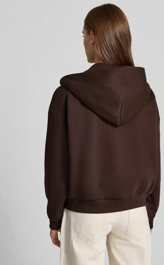 REVIEW relaxed fit sweatjack van katoenmix met labeldetail - Foto 3