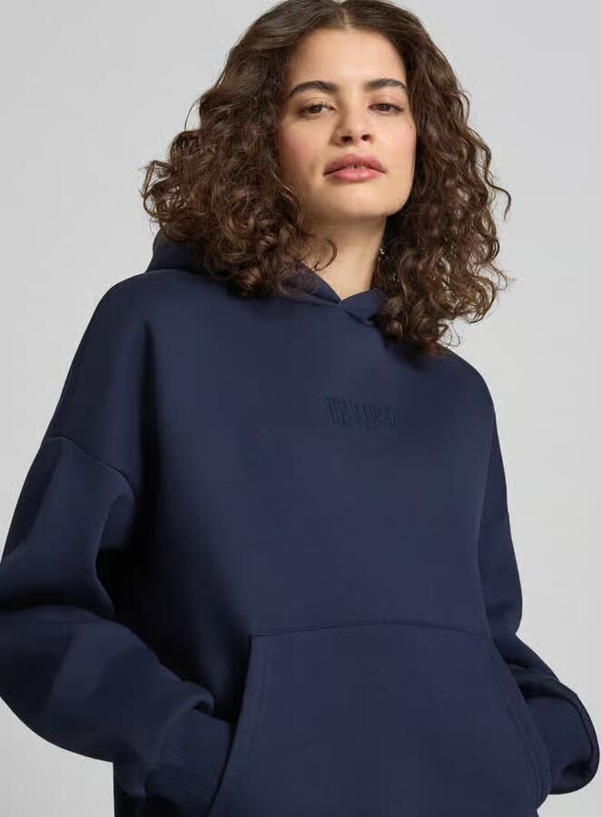 Review Hoodie met labelstitching en kangoeroezak - Foto 2