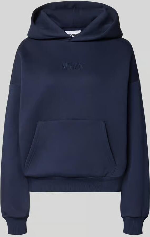 Review Hoodie met labelstitching en kangoeroezak - Foto 4